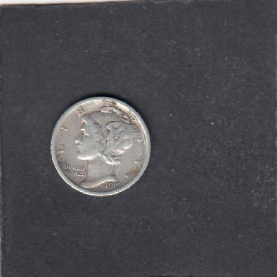 Beschrijving: 1 Dime MERCURY